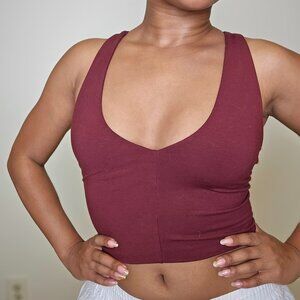 Indigo Luna Angi Cross Top- xs rhubarb